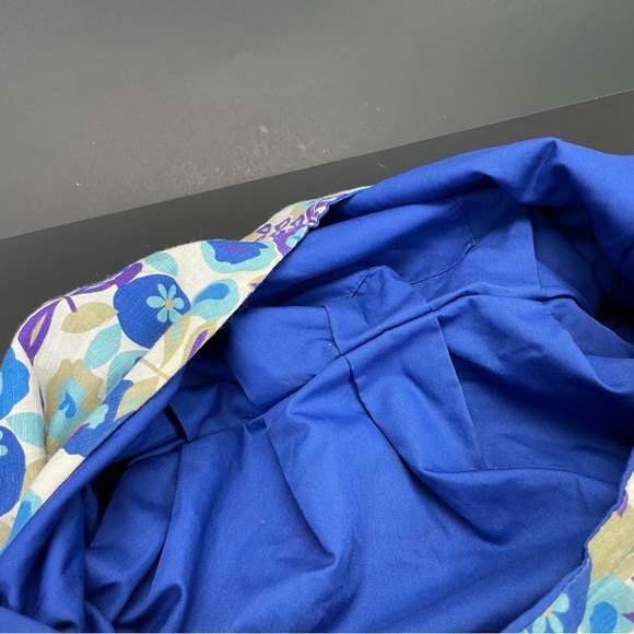 Tarnish Hobo Cloth Bag Purse Tote Outside Handbag Floral Spring Summer Vintage - Picture 7 of 7